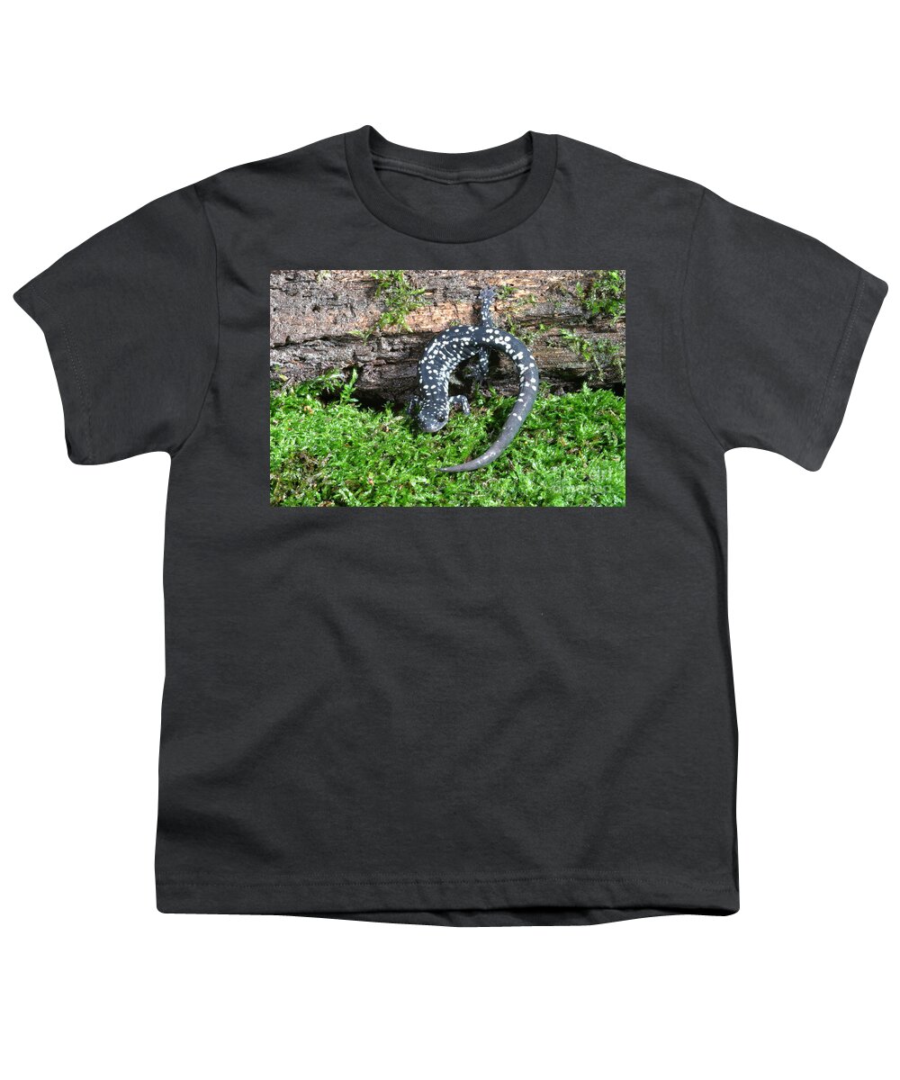 Animal Youth T-Shirt featuring the photograph Slimy Salamander #2 by Ted Kinsman