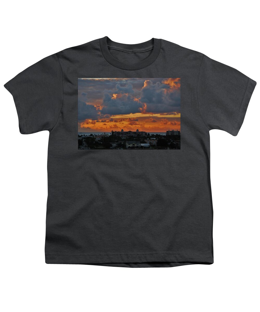 Sunrise Youth T-Shirt featuring the photograph 40- Stormy Sunrise by Joseph Keane