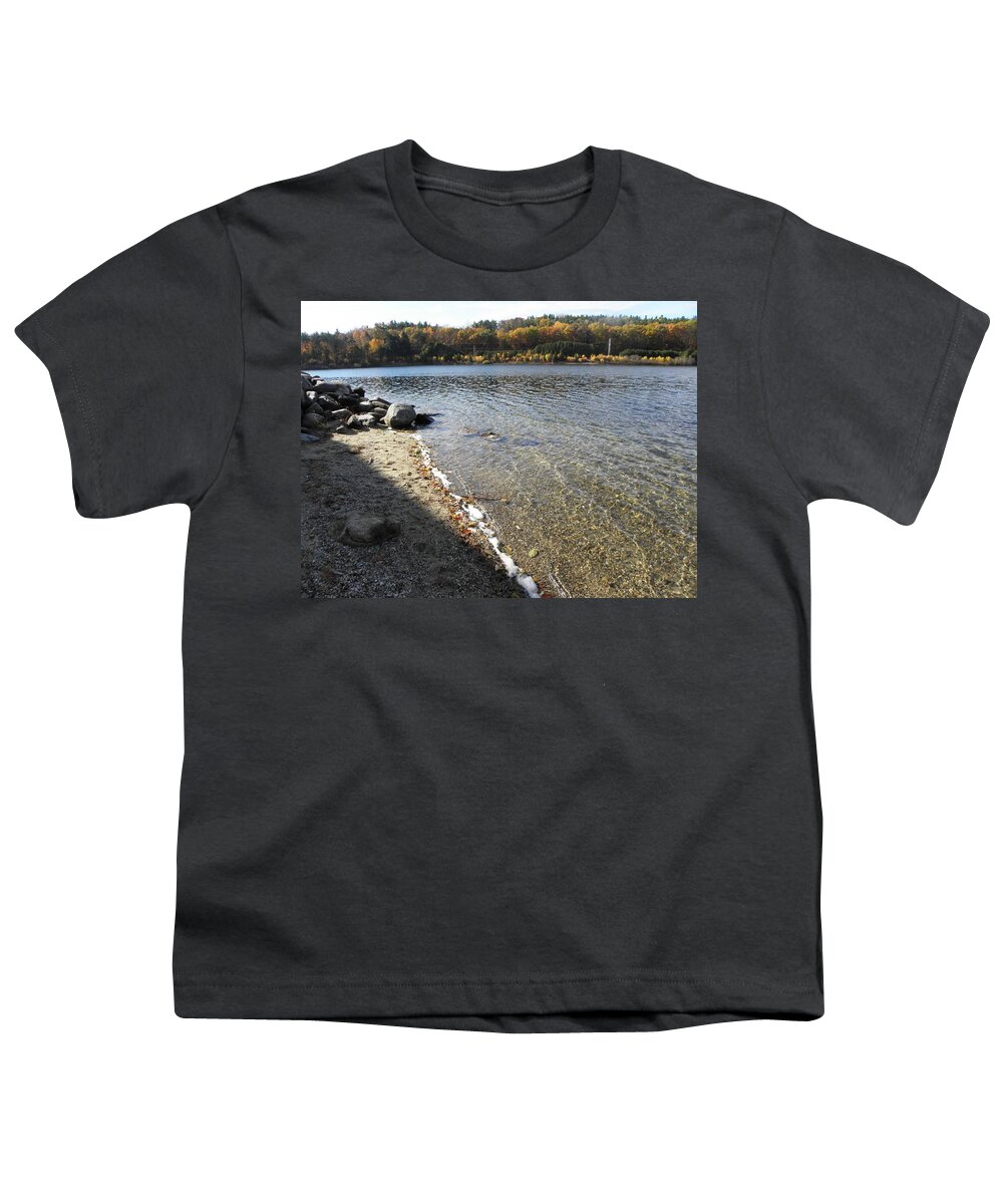 Fall Youth T-Shirt featuring the photograph a fall day in New England by Kim Galluzzo