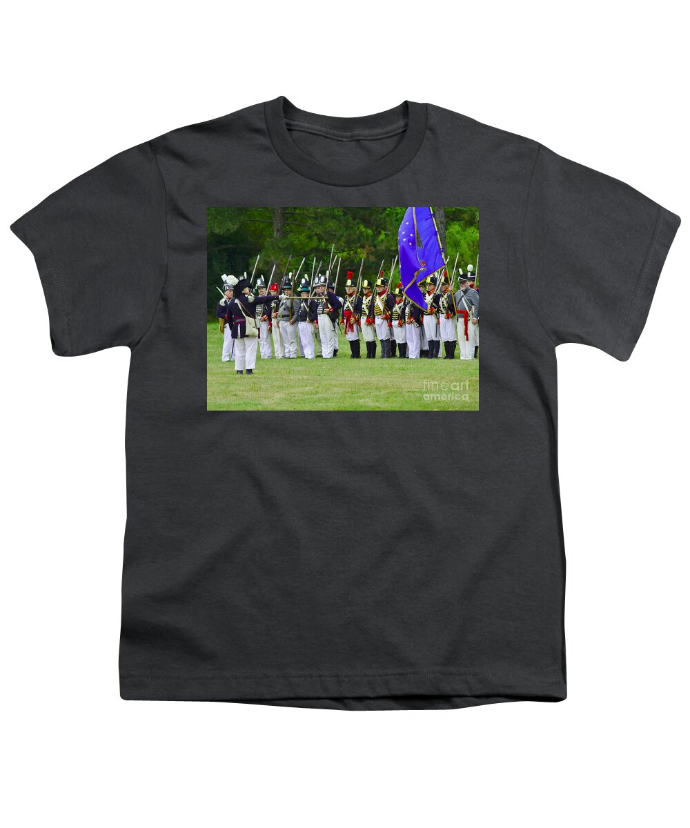 Siege Of Fort Erie Youth T-Shirt featuring the photograph American Line by JT Lewis