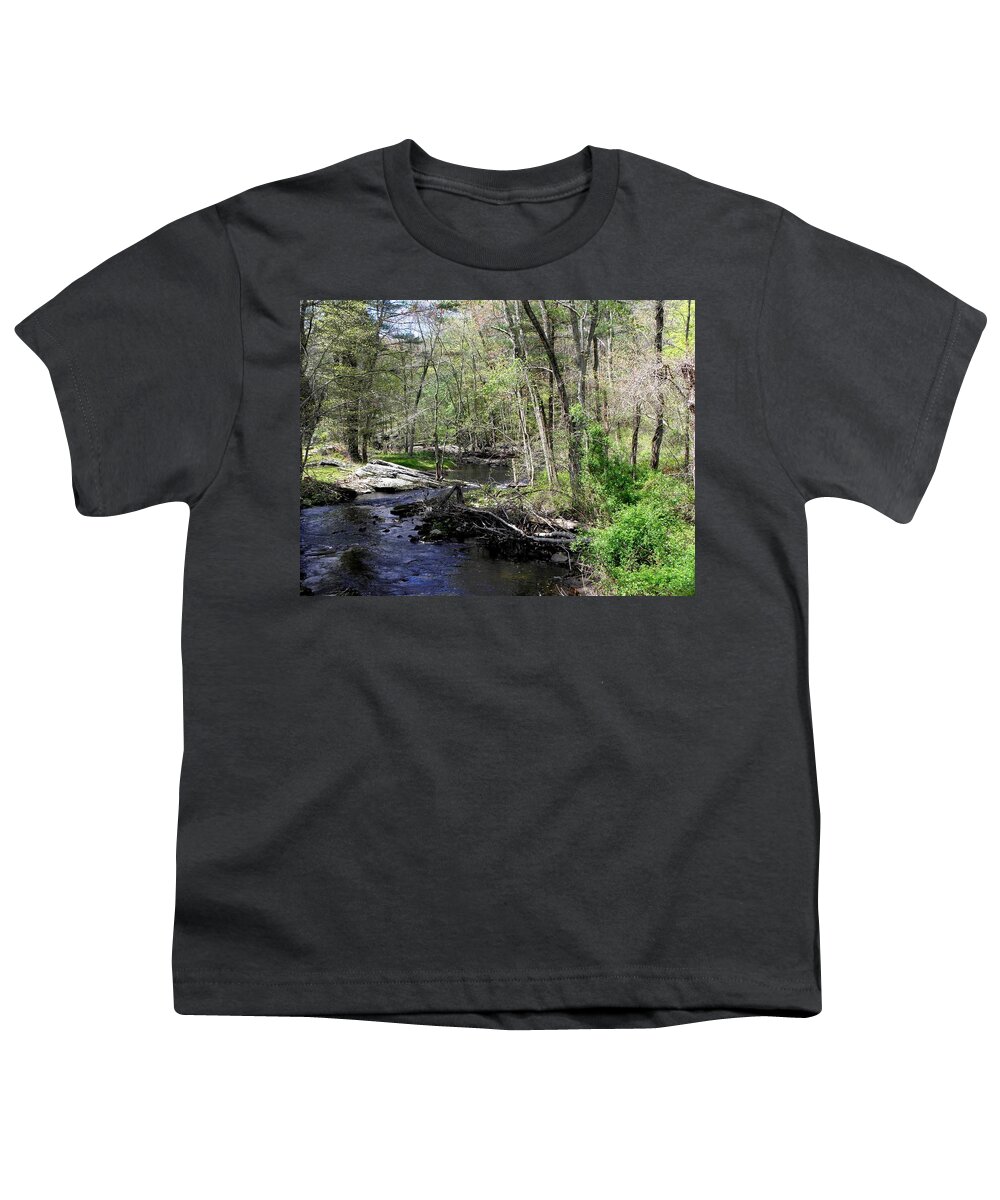 Brook Youth T-Shirt featuring the photograph Blackwell Brook by Kim Galluzzo