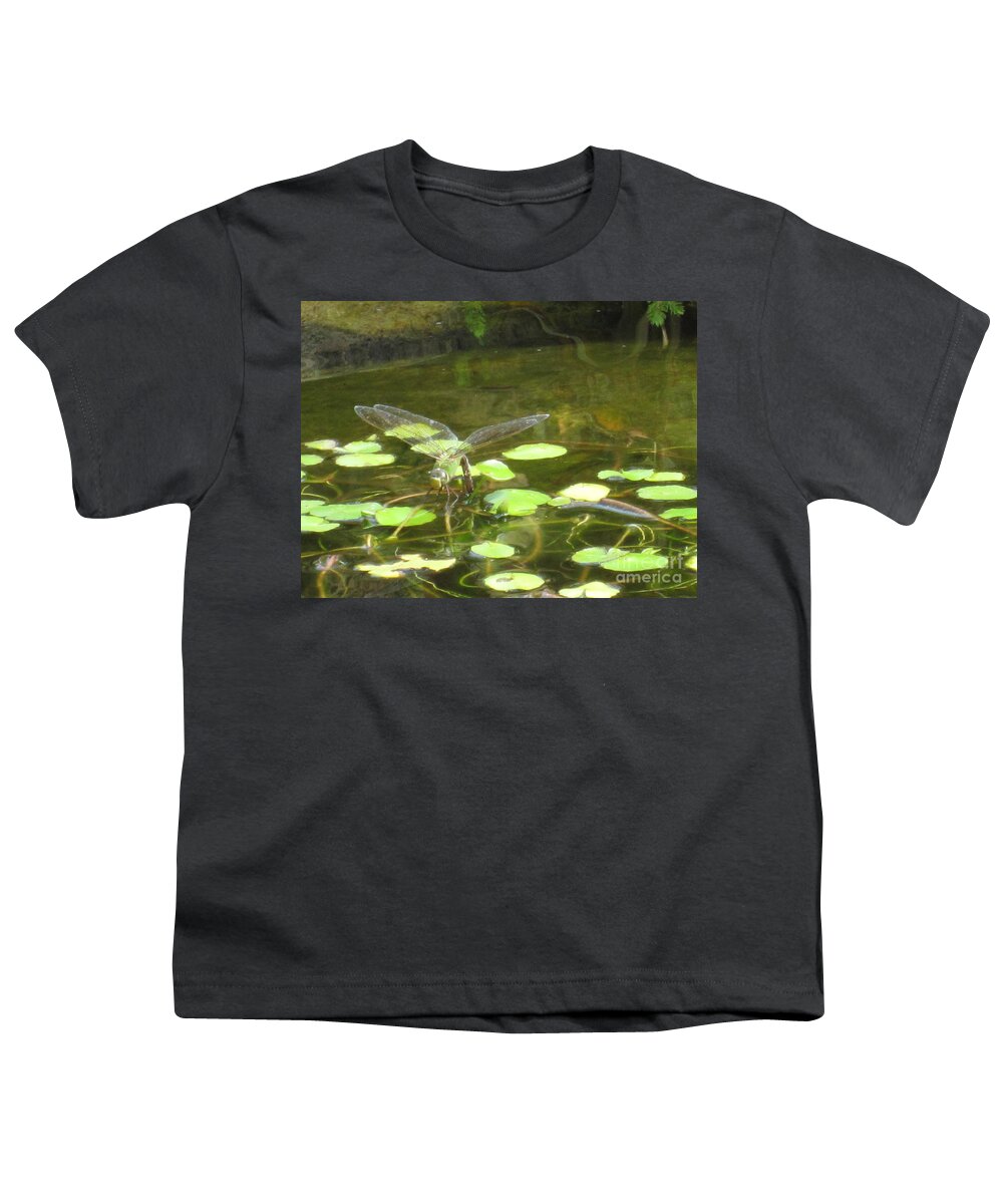 Dragonfly Youth T-Shirt featuring the photograph Dragonfly by Laurianna Taylor