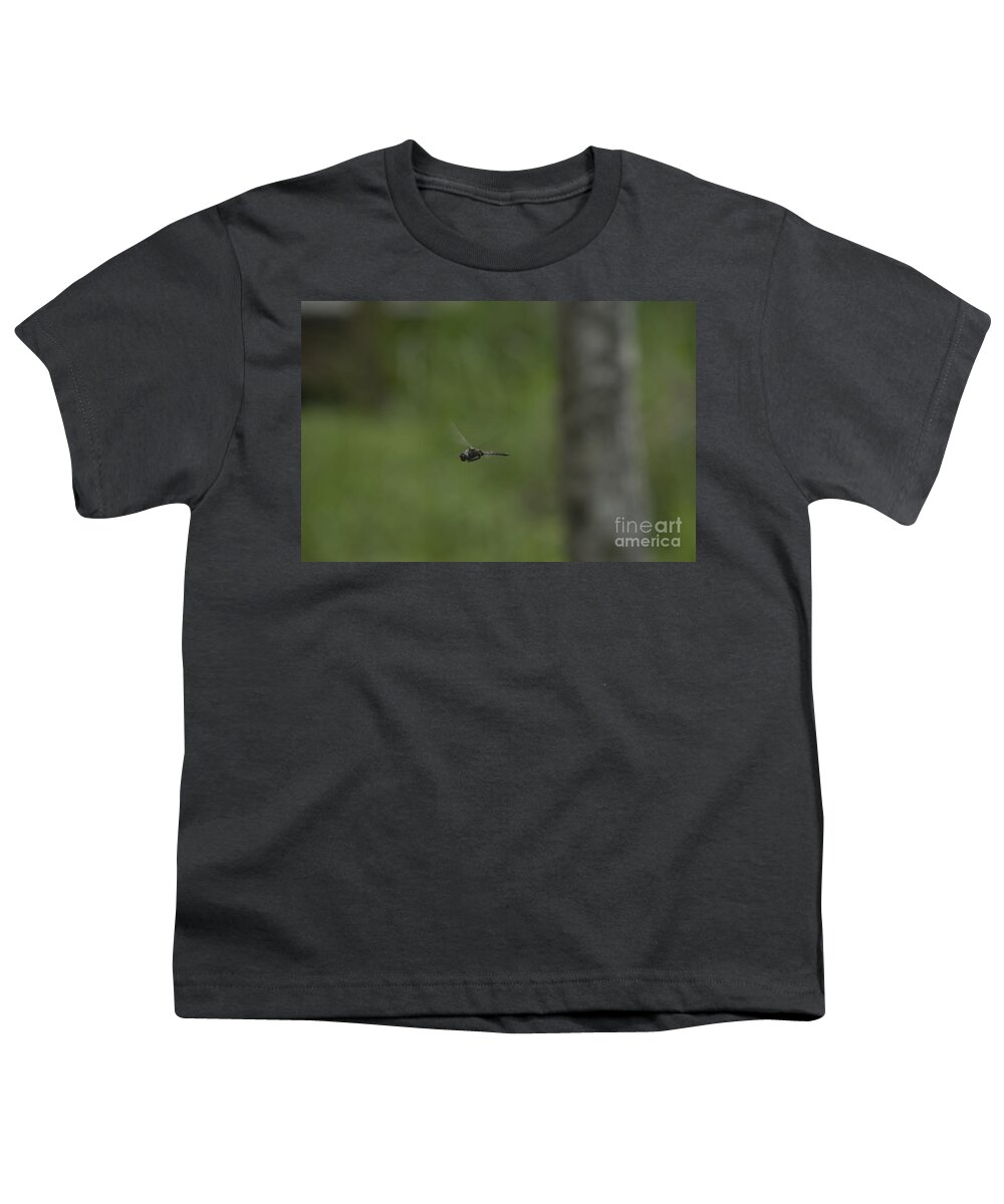 Insect Youth T-Shirt featuring the photograph Hovering by Donna Brown