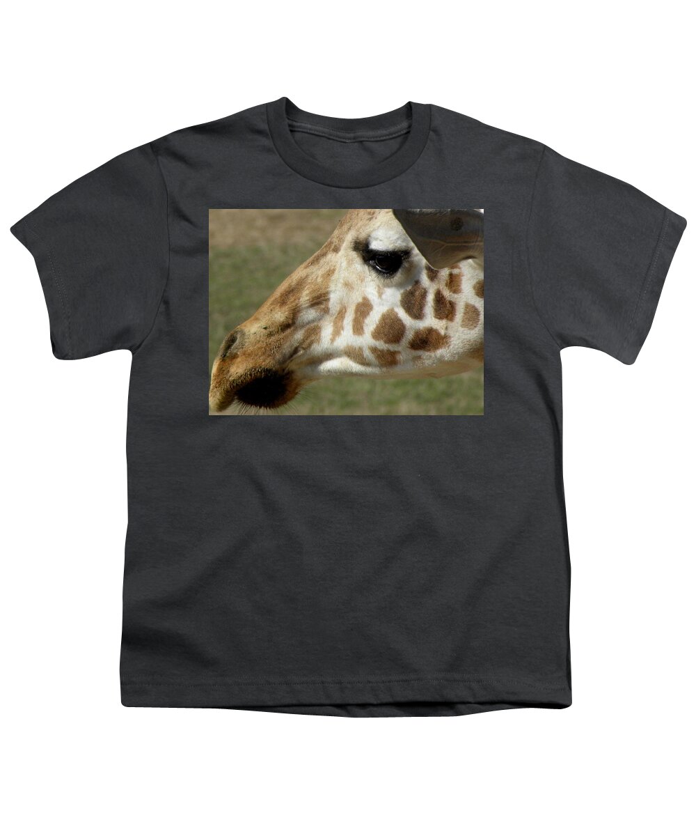 Giraffe Youth T-Shirt featuring the photograph Marks Of Beauty by Kim Galluzzo