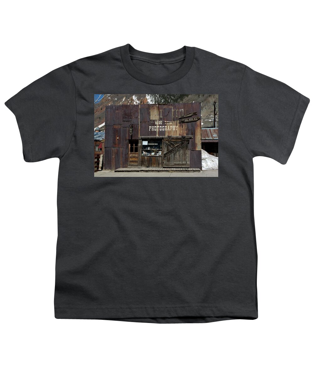 Old Town Youth T-Shirt featuring the photograph Old Tyme Photography by Lorraine Devon Wilke