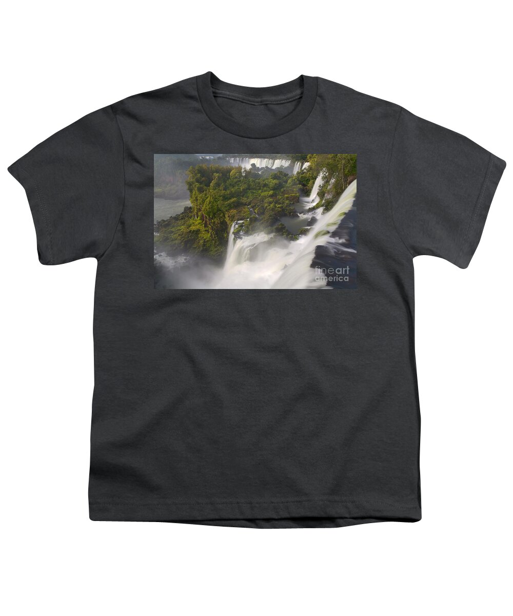 Water Photography Youth T-Shirt featuring the photograph Over the Edge II by Keith Kapple