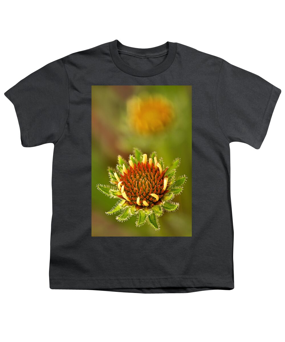 2012 Youth T-Shirt featuring the photograph Pale Purple Coneflower Bud by Robert Charity