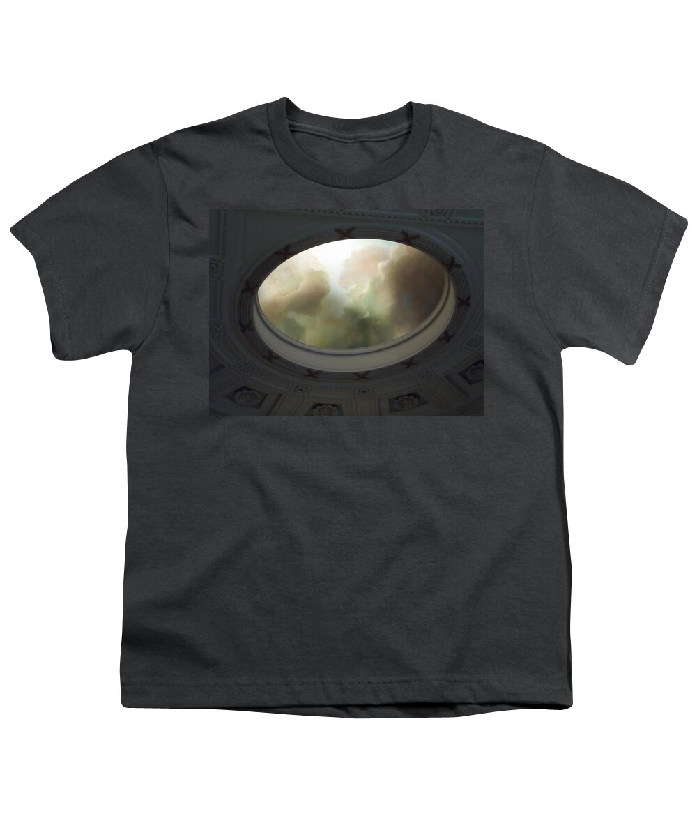 Heaven Youth T-Shirt featuring the painting Portal to Heaven by Anne Cameron Cutri
