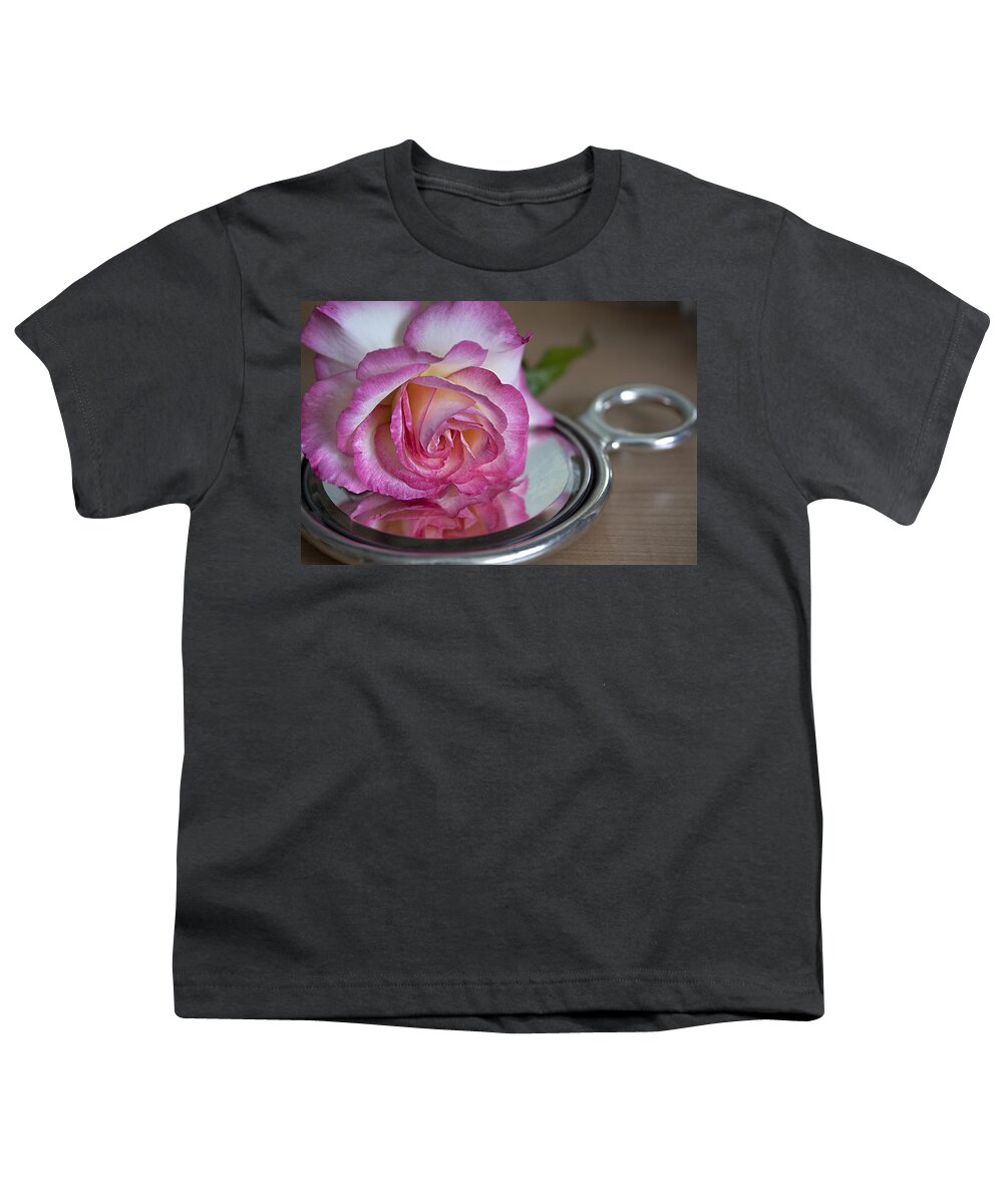 Rose Youth T-Shirt featuring the photograph Reflected Beauty l by Shirley Mitchell