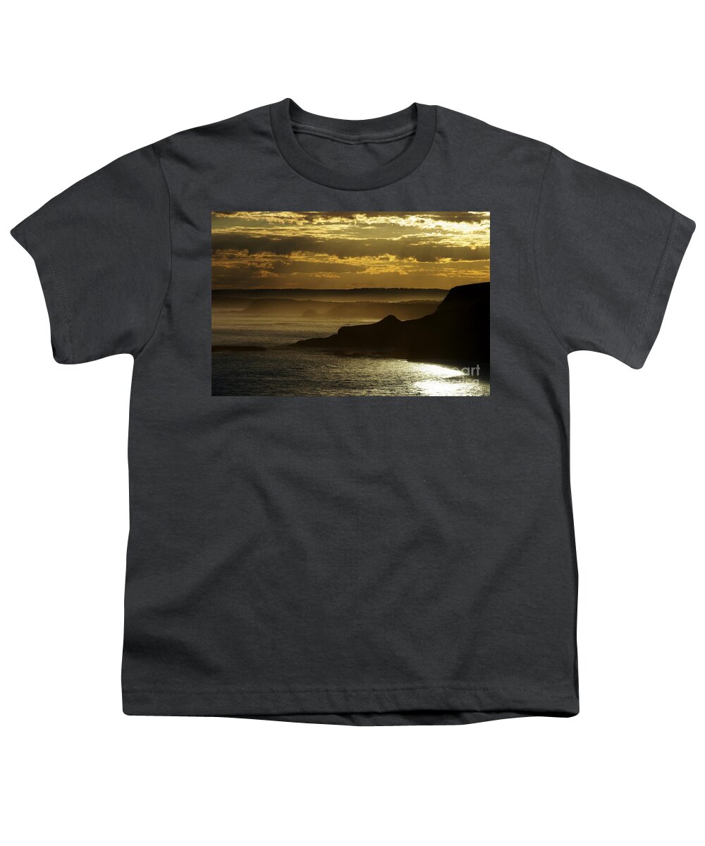 Phillip Island Youth T-Shirt featuring the photograph Sunset mist by Blair Stuart