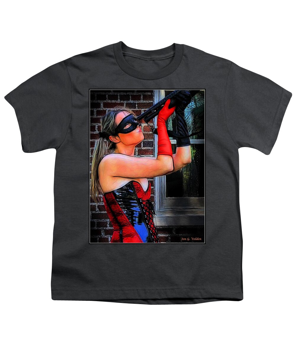 Harlequin Youth T-Shirt featuring the photograph A Harlequin Moment #1 by Jon Volden