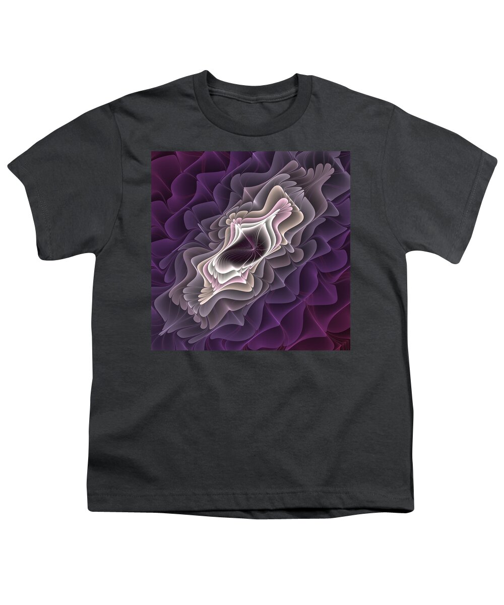 Abstract Youth T-Shirt featuring the digital art Abstract Fractal Art #2 by Gabiw Art