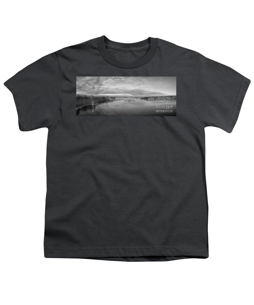 Birds Eye View Youth T-Shirt featuring the photograph Birds Eye View at Manasquan Reservoir #1 by Michael Ver Sprill
