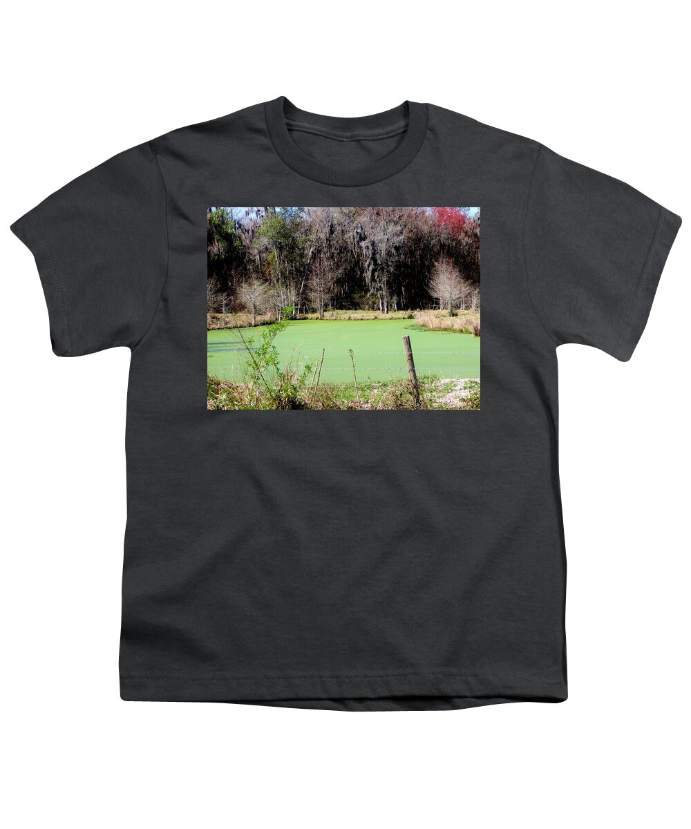 Country Pond Youth T-Shirt featuring the tapestry - textile Country Pond #1 by Tim Townsend