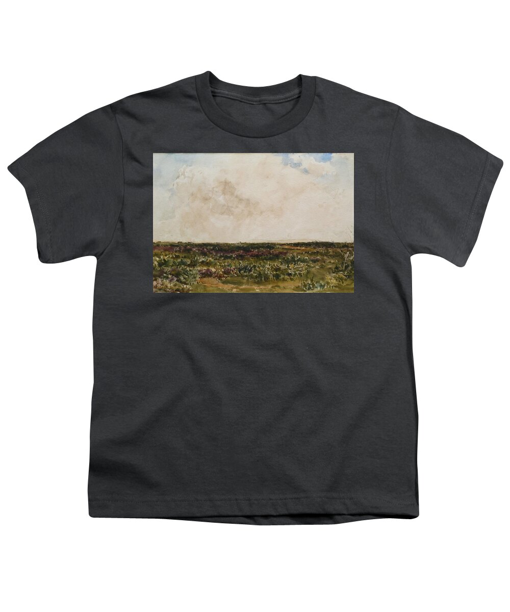 Thomas Collier Youth T-Shirt featuring the painting Dorset Landscape #1 by MotionAge Designs