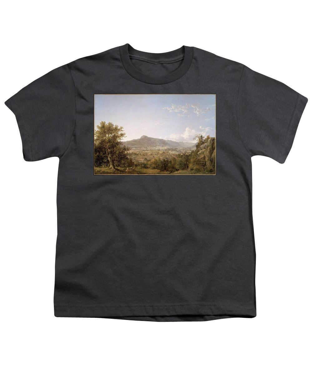 Schatacook Mountain Youth T-Shirt featuring the painting Housatonic Valley by MotionAge Designs