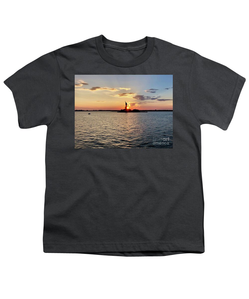 Lady Liberty Youth T-Shirt featuring the photograph Lady Liberty #1 by Flavia Westerwelle