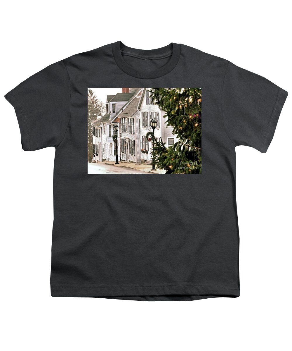 First Street Youth T-Shirt featuring the photograph Leyden Street by Janice Drew