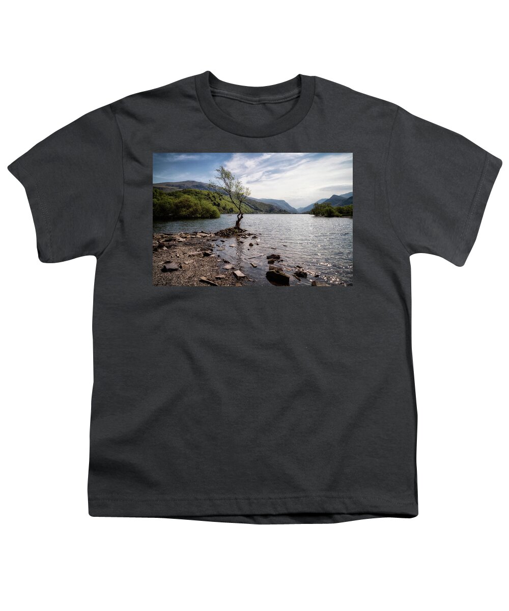 Natural Youth T-Shirt featuring the photograph Llyn Peris, Snowdonia National Park #1 by Shirley Mitchell