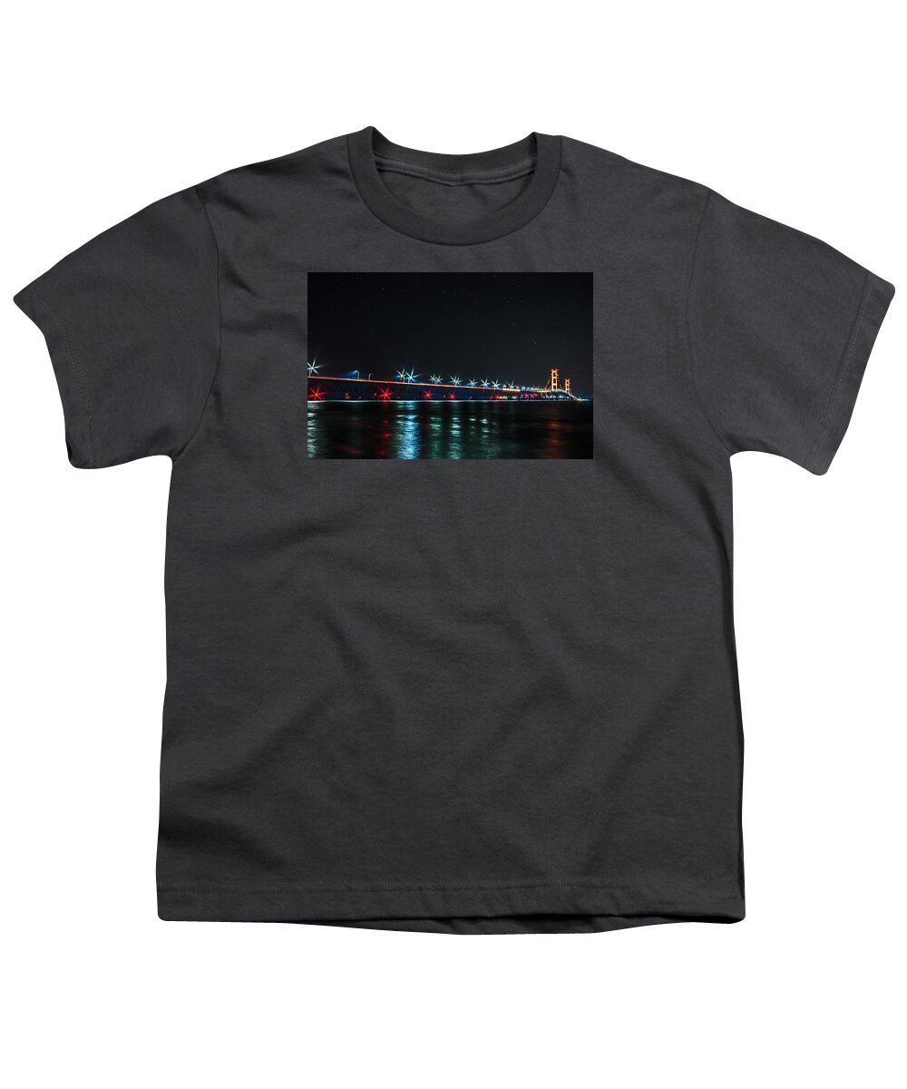 Mackinac Bridge Youth T-Shirt featuring the photograph Mackinac Bridge #1 by Gary McCormick