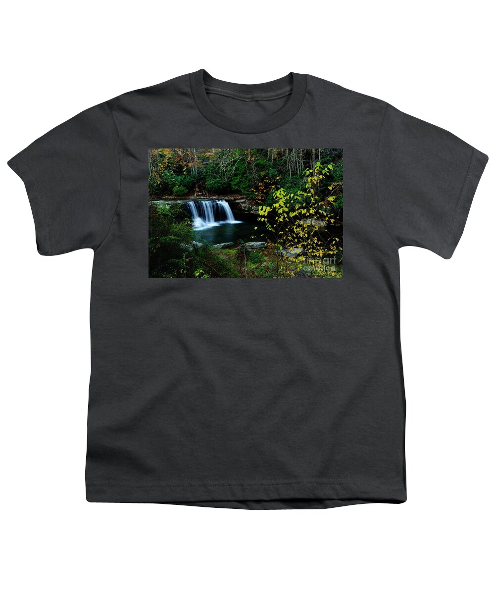 Mccoy Falls Youth T-Shirt featuring the photograph McCoy Falls Birch River #1 by Thomas R Fletcher