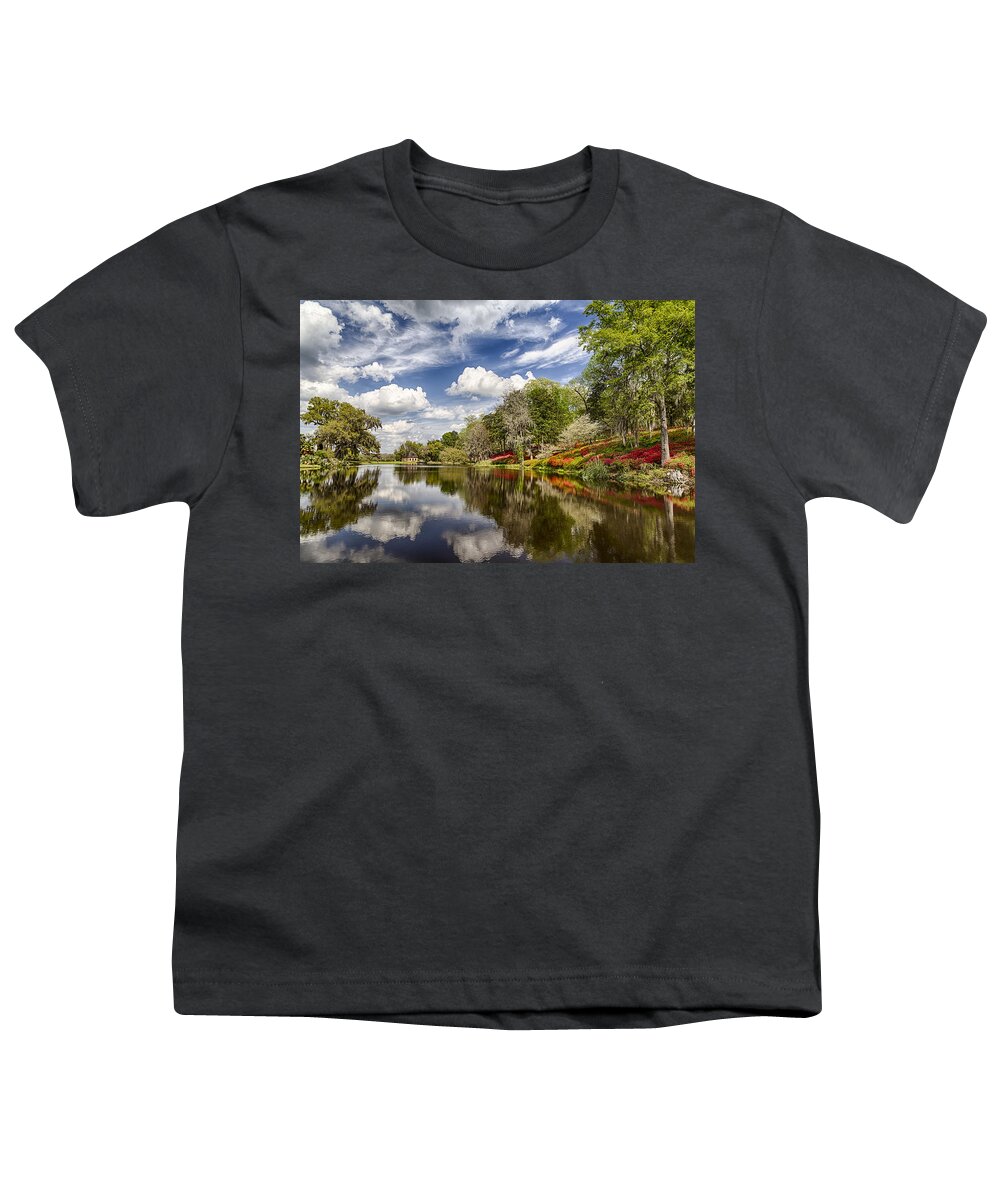 Middleton Plantation And Gardens Youth T-Shirt featuring the photograph Middleton Reflections by Jim Miller