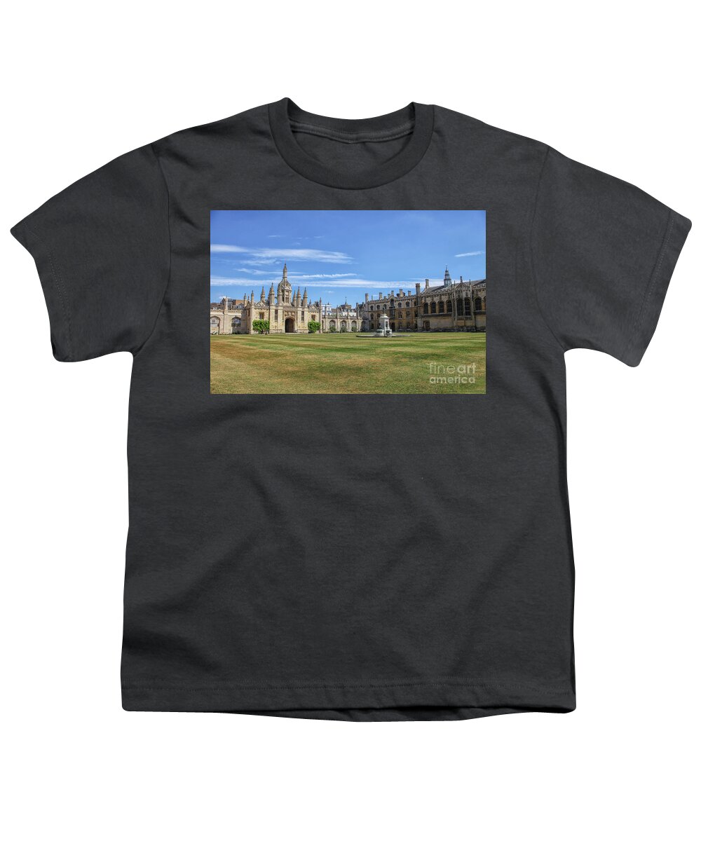 University Youth T-Shirt featuring the photograph New court St John's college, Cambridge by Patricia Hofmeester