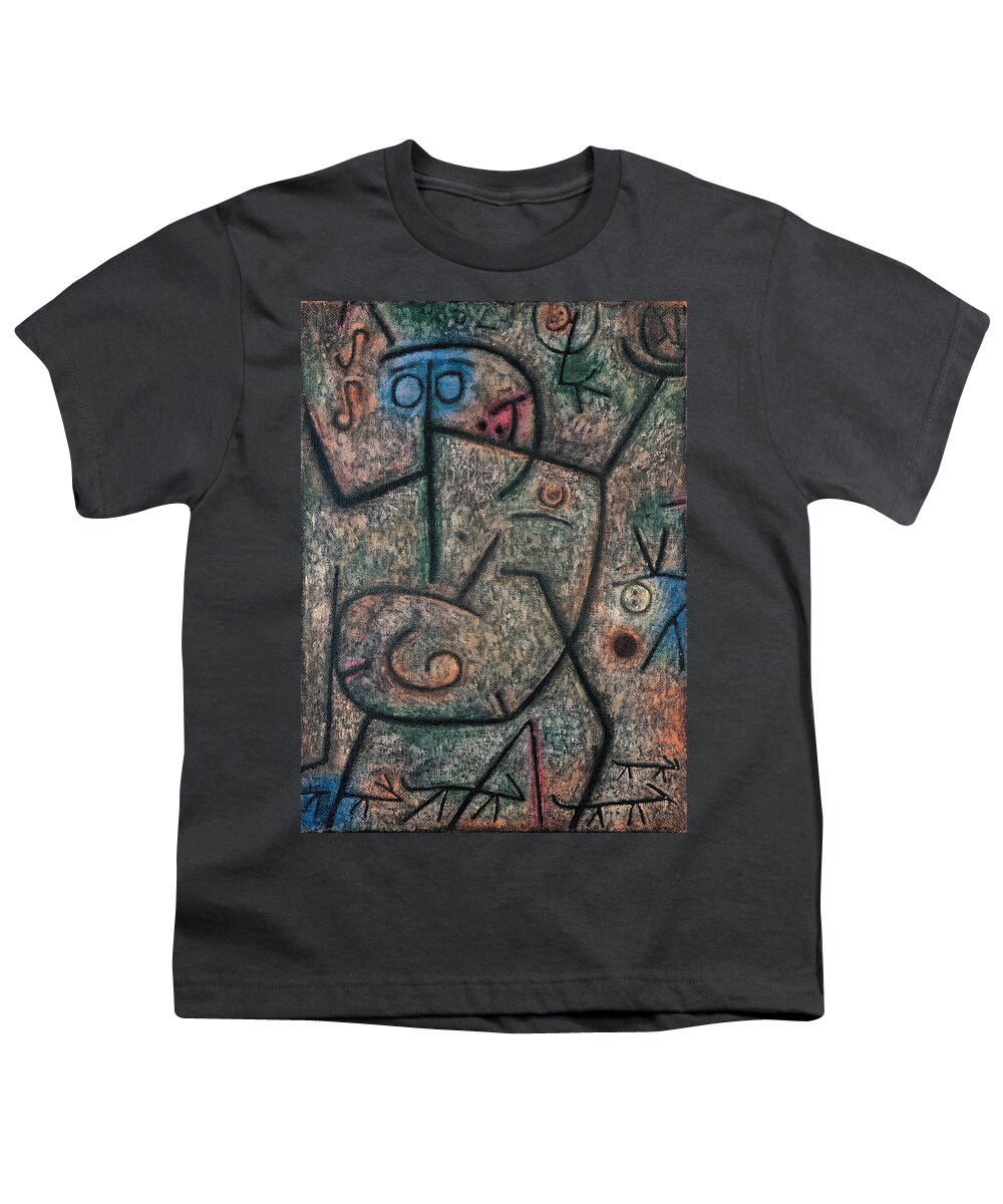 Paul Klee Youth T-Shirt featuring the painting Oh These Rumors #1 by Paul Klee