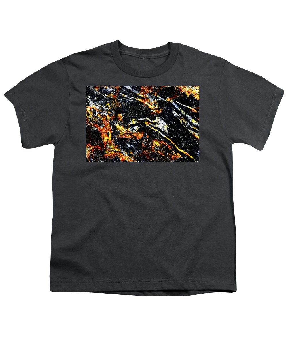 Abstract Youth T-Shirt featuring the photograph Patterns in Stone - 189 #2 by Paul W Faust - Impressions of Light