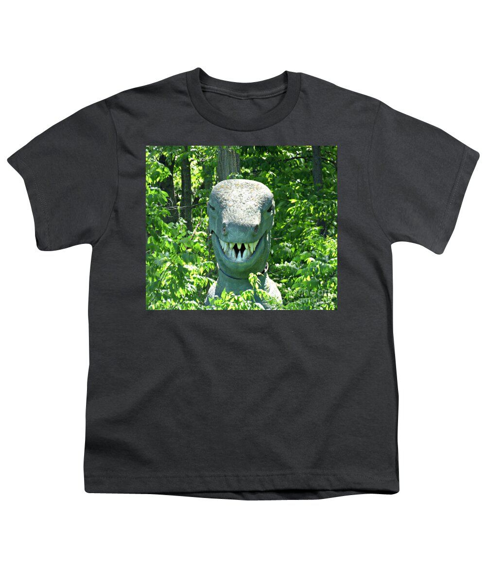 Dinosaur Youth T-Shirt featuring the photograph Peek-A-Boo #1 by Scott Ward