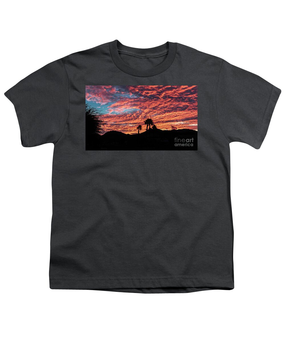 Arizona Youth T-Shirt featuring the photograph Silhouette Sunrise #2 by Robert Bales