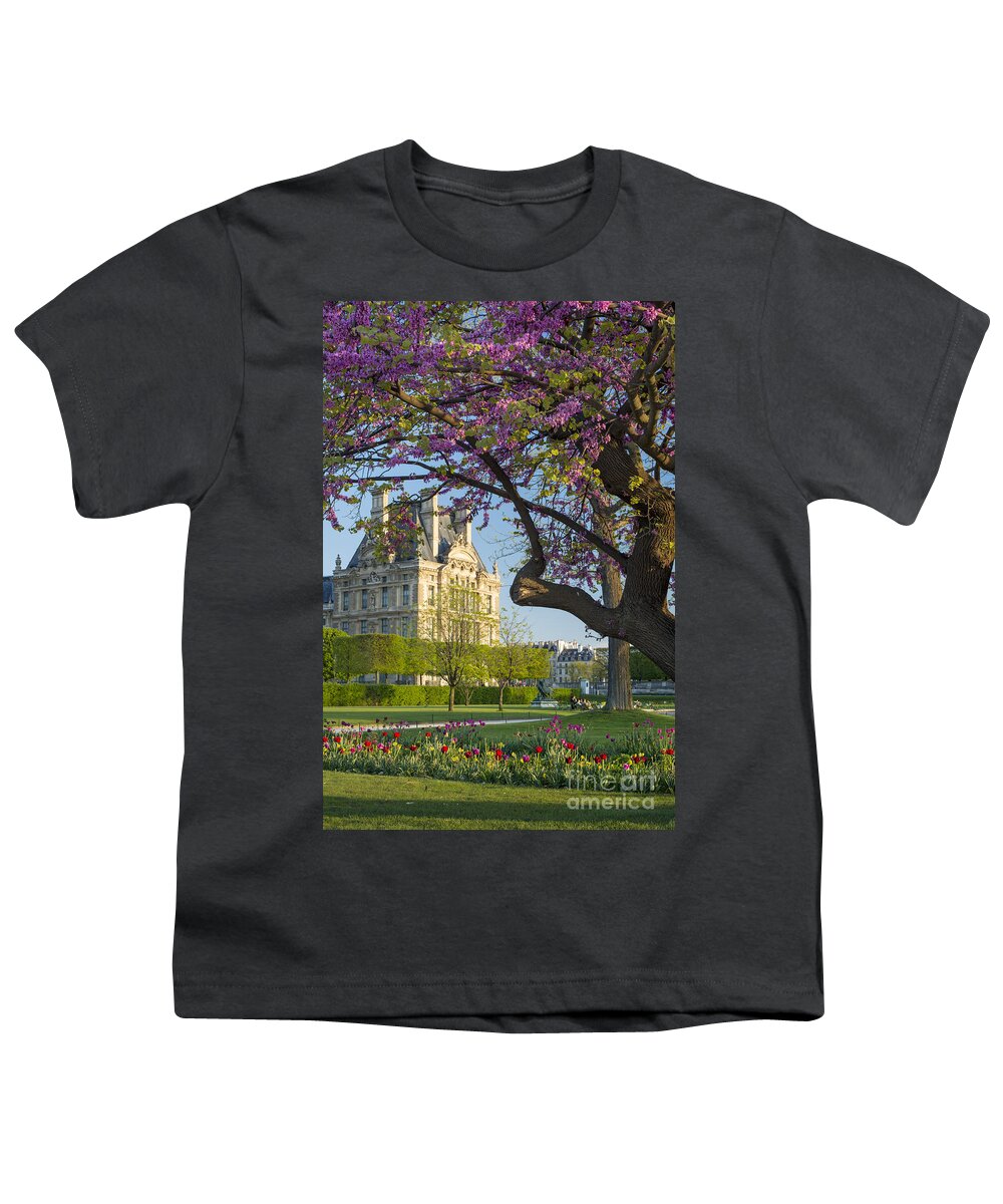 Paris Youth T-Shirt featuring the photograph Spring in Paris #2 by Brian Jannsen