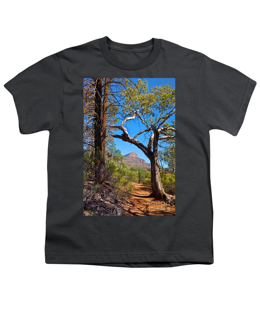 St Mary Peak Wilpena Pound Outback Landscape Landscapes South Australia Australian Youth T-Shirt featuring the photograph St Mary Peak Wilpena Pound #2 by Bill Robinson