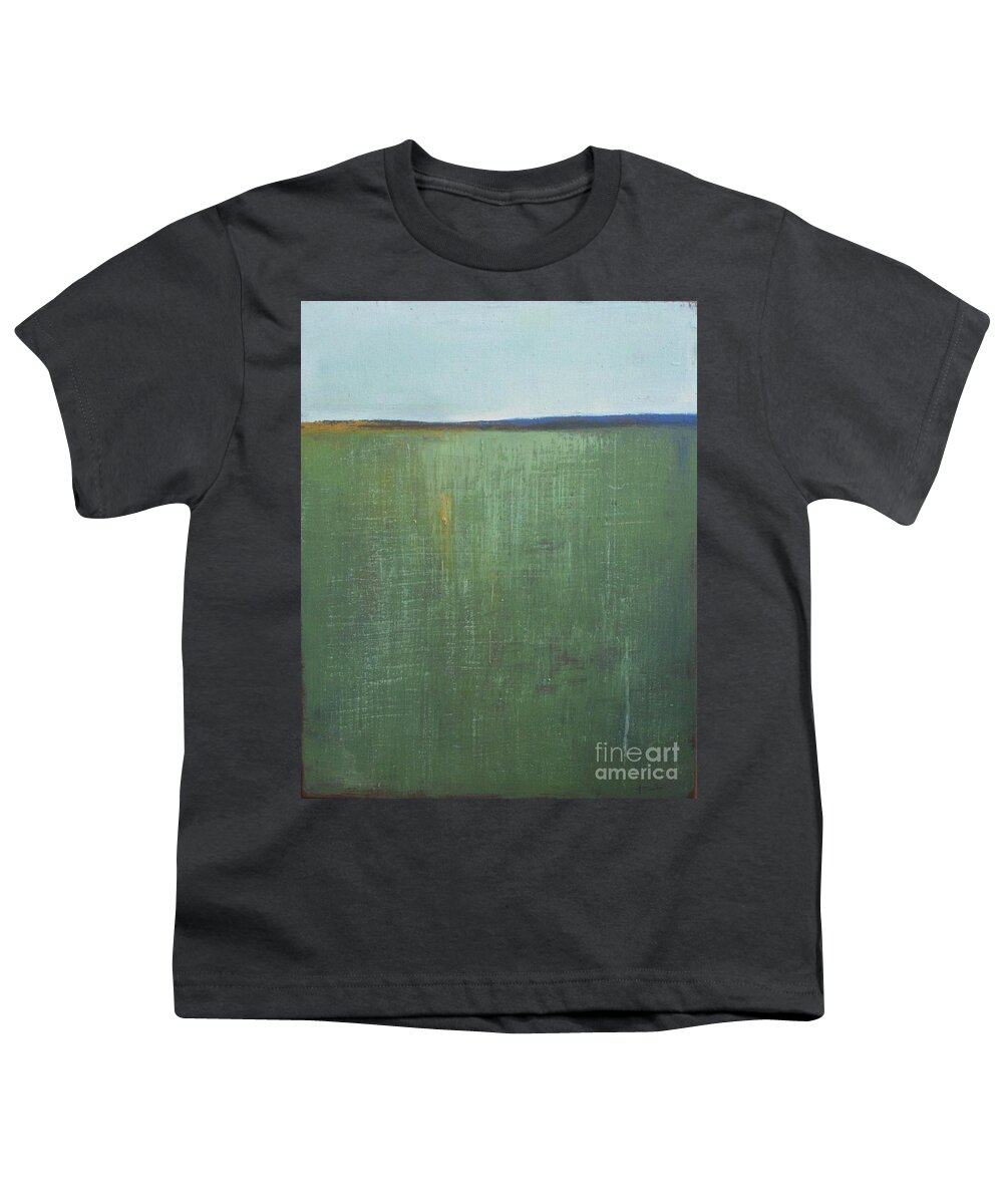 Abstract Landscape Youth T-Shirt featuring the painting Summer Day by Vesna Antic