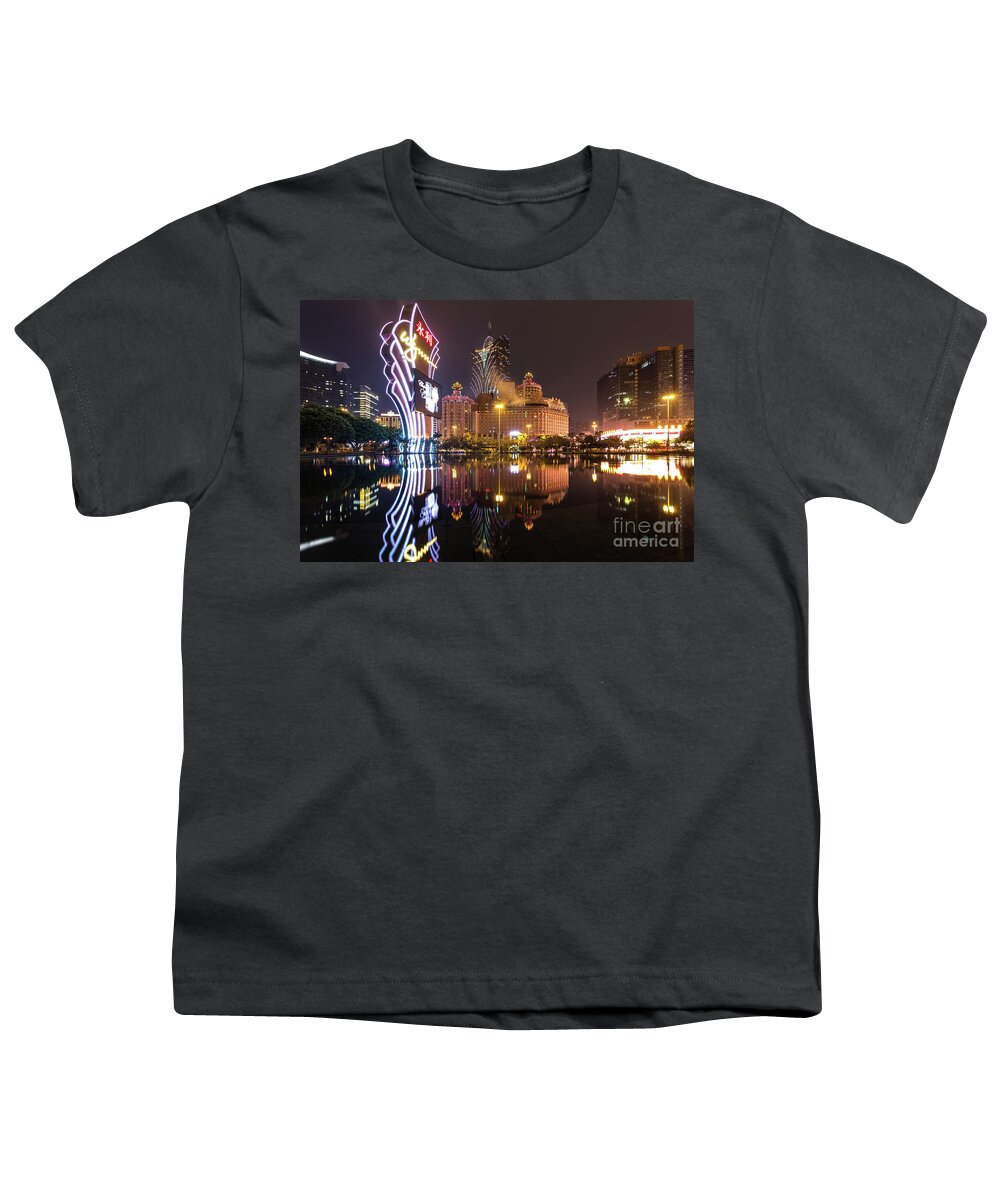China Youth T-Shirt featuring the photograph The nights of Macau #1 by Didier Marti