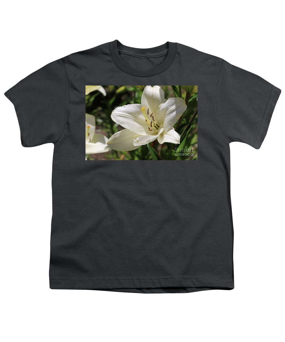 Lily Youth T-Shirt featuring the photograph White Beauty #1 by Christiane Schulze Art And Photography