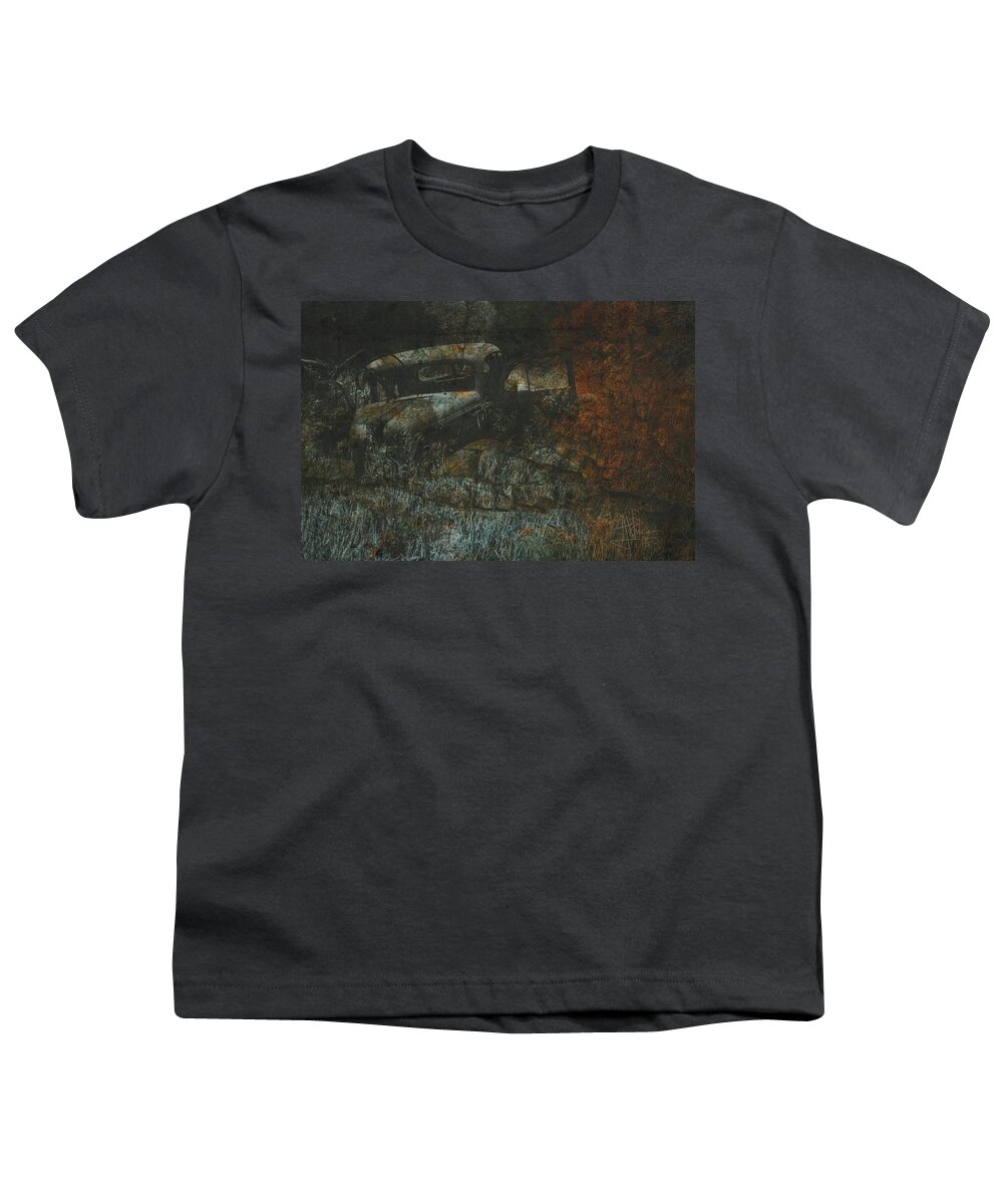Abstract Youth T-Shirt featuring the mixed media 10 by Jim Vance