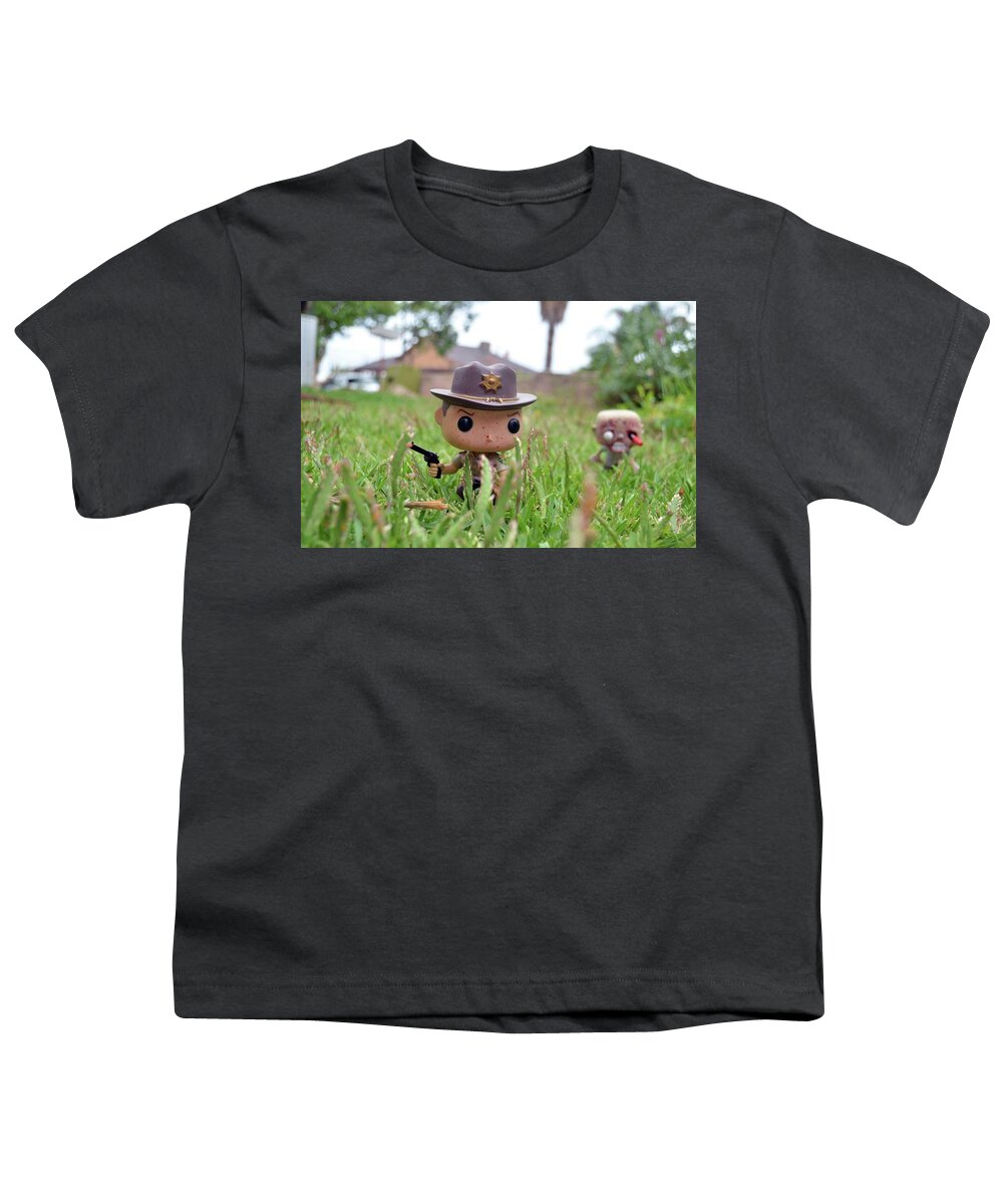 The Walking Dead Youth T-Shirt featuring the digital art The Walking Dead #13 by Super Lovely