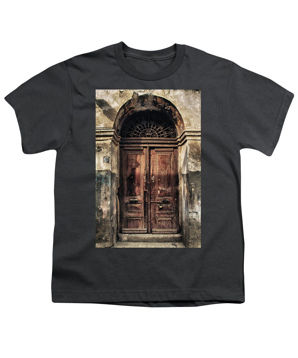 Ancient Youth T-Shirt featuring the photograph 1891 Door Cyprus by Stelios Kleanthous