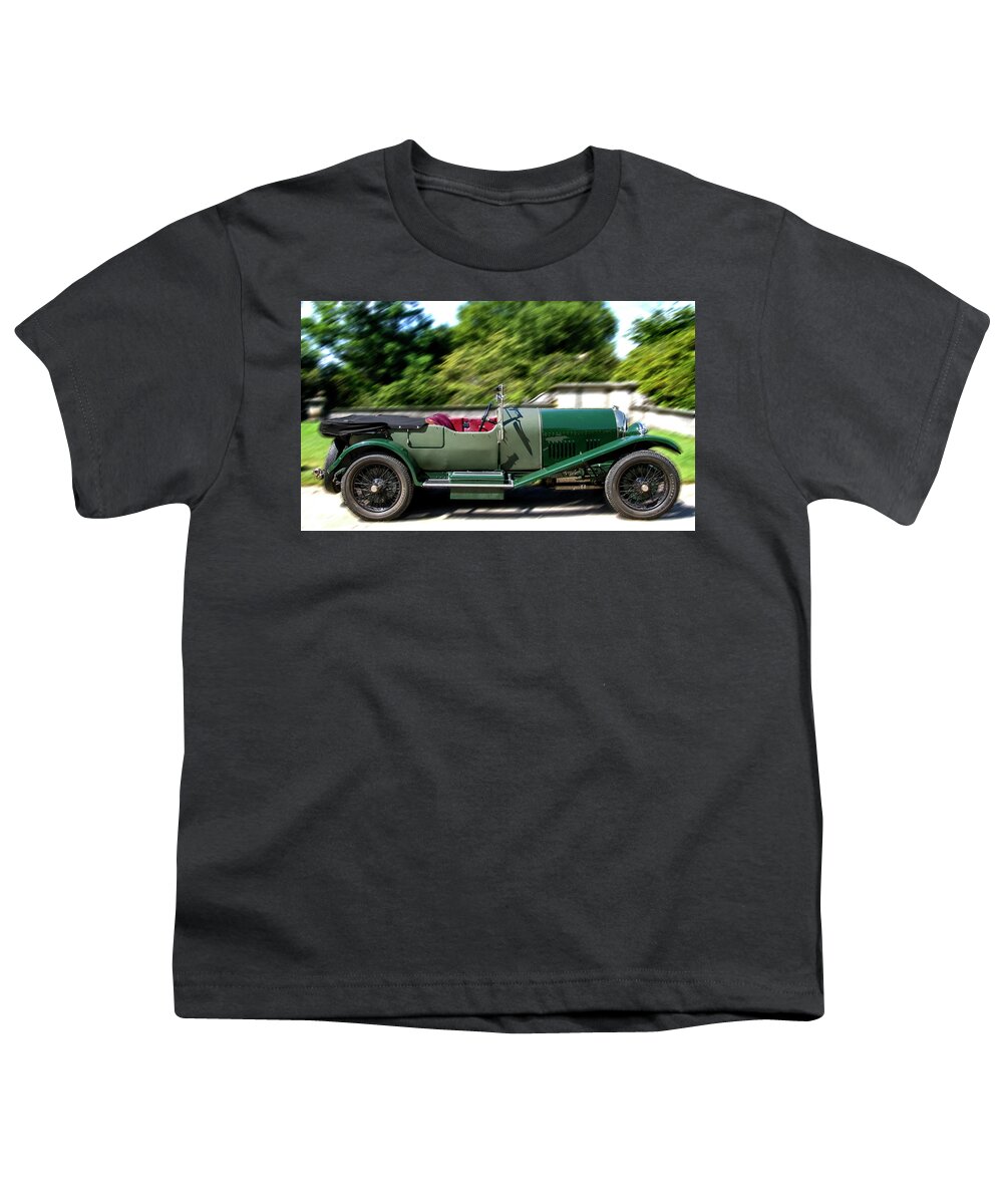 Bentley Youth T-Shirt featuring the photograph 1926 Bentley Automobile by Bob Slitzan