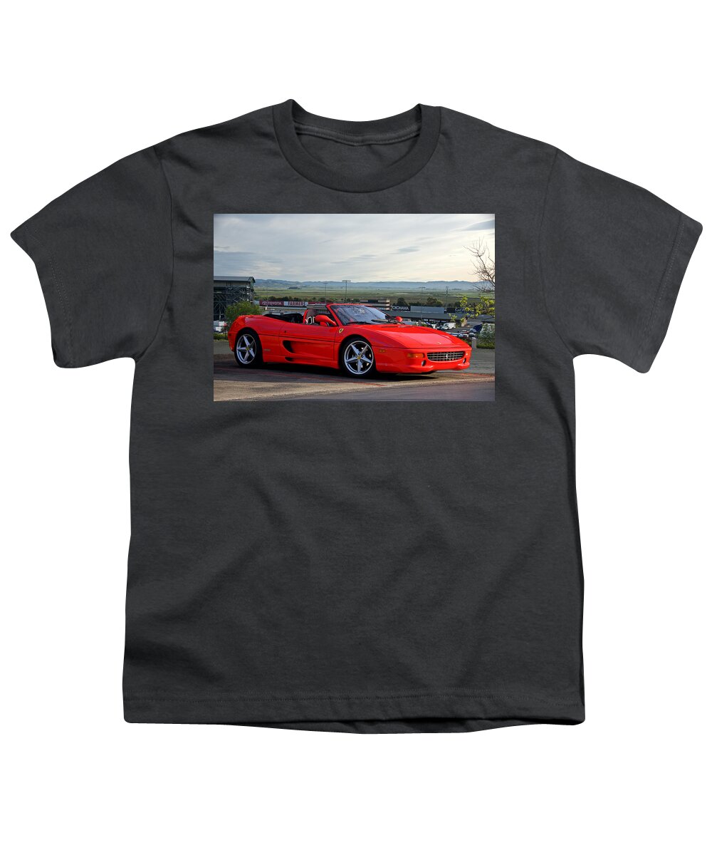 Auto Youth T-Shirt featuring the photograph 1999 Ferrari 355 F1 by Dave Koontz