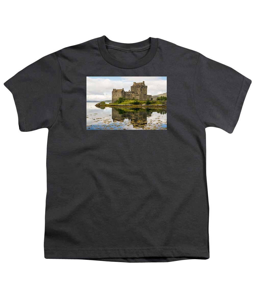 Scotland Youth T-Shirt featuring the photograph Eilean Donan Castle #3 by John Paul Cullen