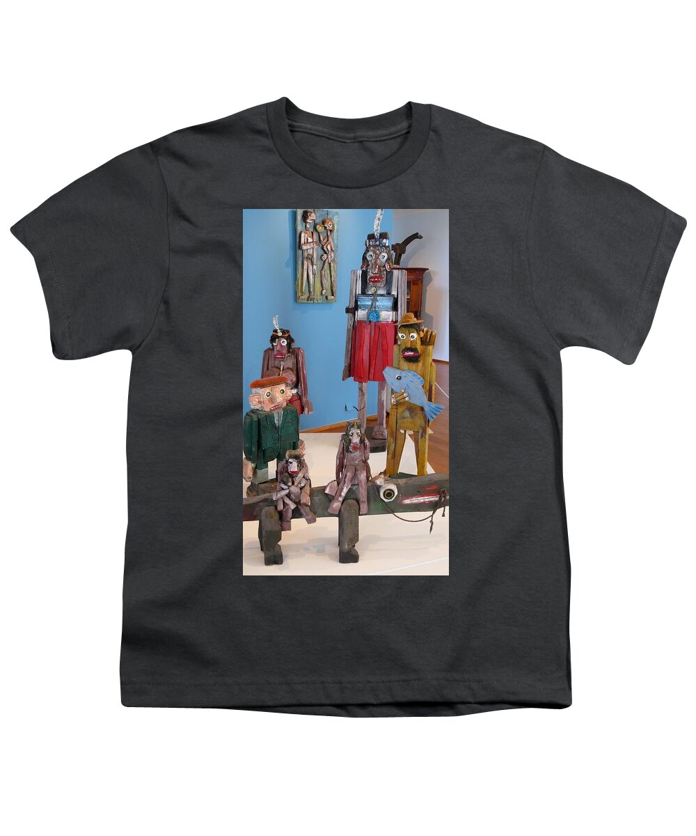 Scrap-figures Youth T-Shirt featuring the photograph Scrap-figures #2 by Mariel Mcmeeking