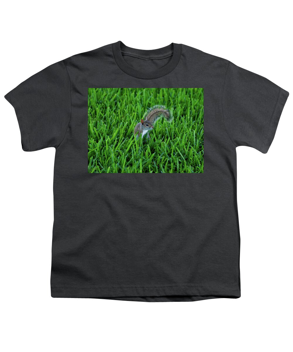 Squirrel Youth T-Shirt featuring the photograph 2- Squirrel by Joseph Keane