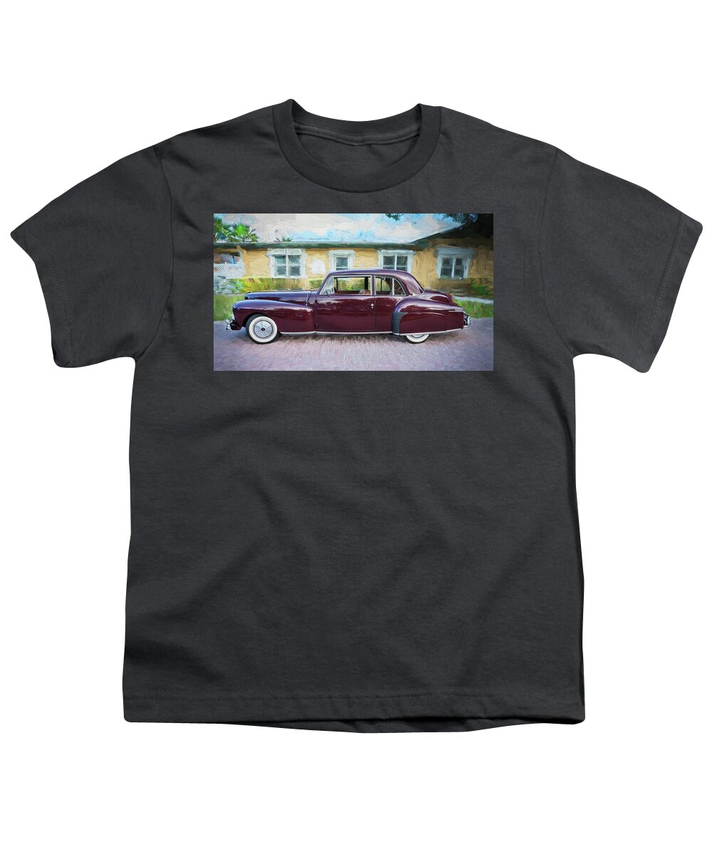 Lincoln Youth T-Shirt featuring the photograph 1947 Lincoln Continental #3 by Rich Franco