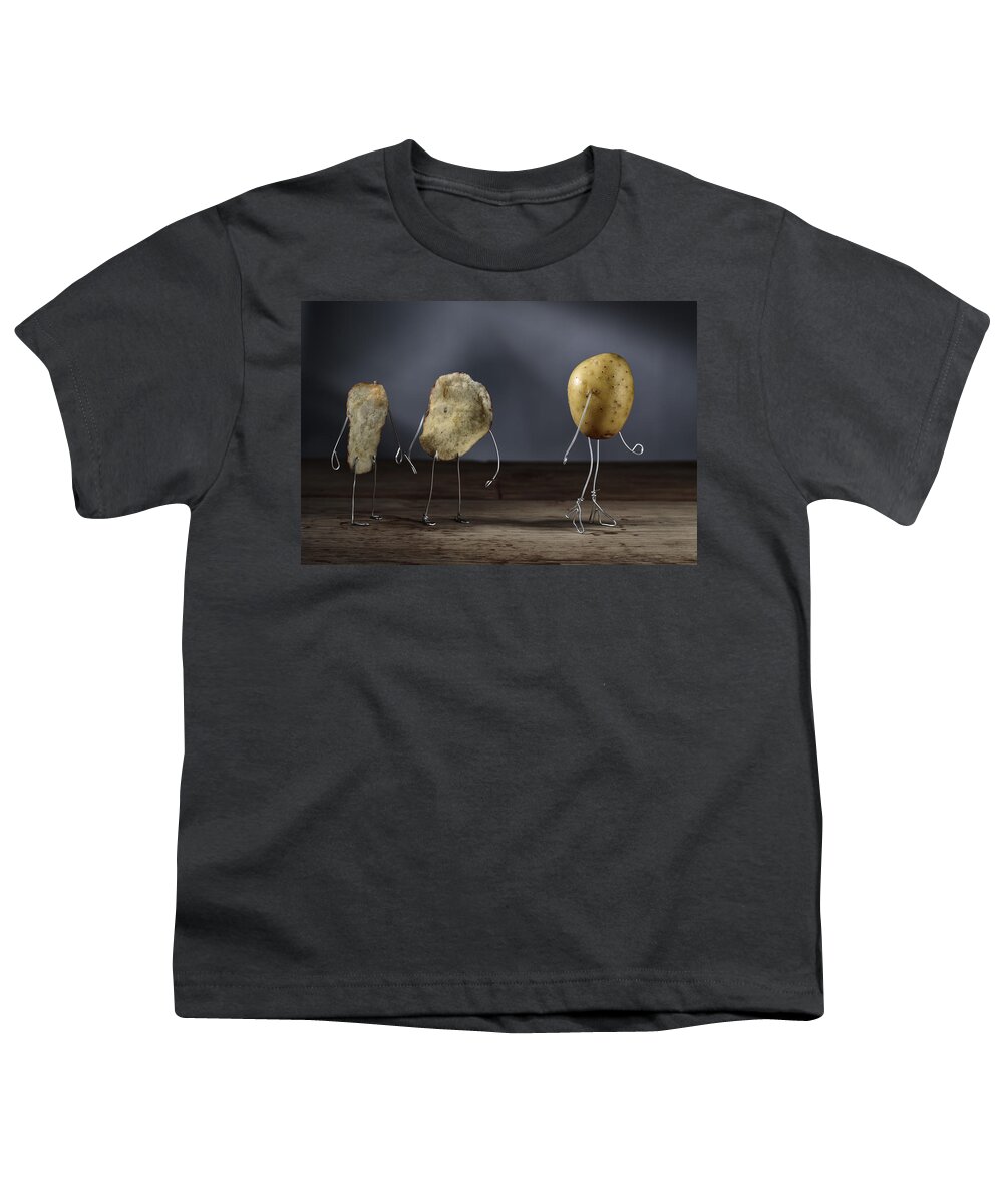 Simple Things Youth T-Shirt featuring the photograph Simple Things - Potatoes #3 by Nailia Schwarz