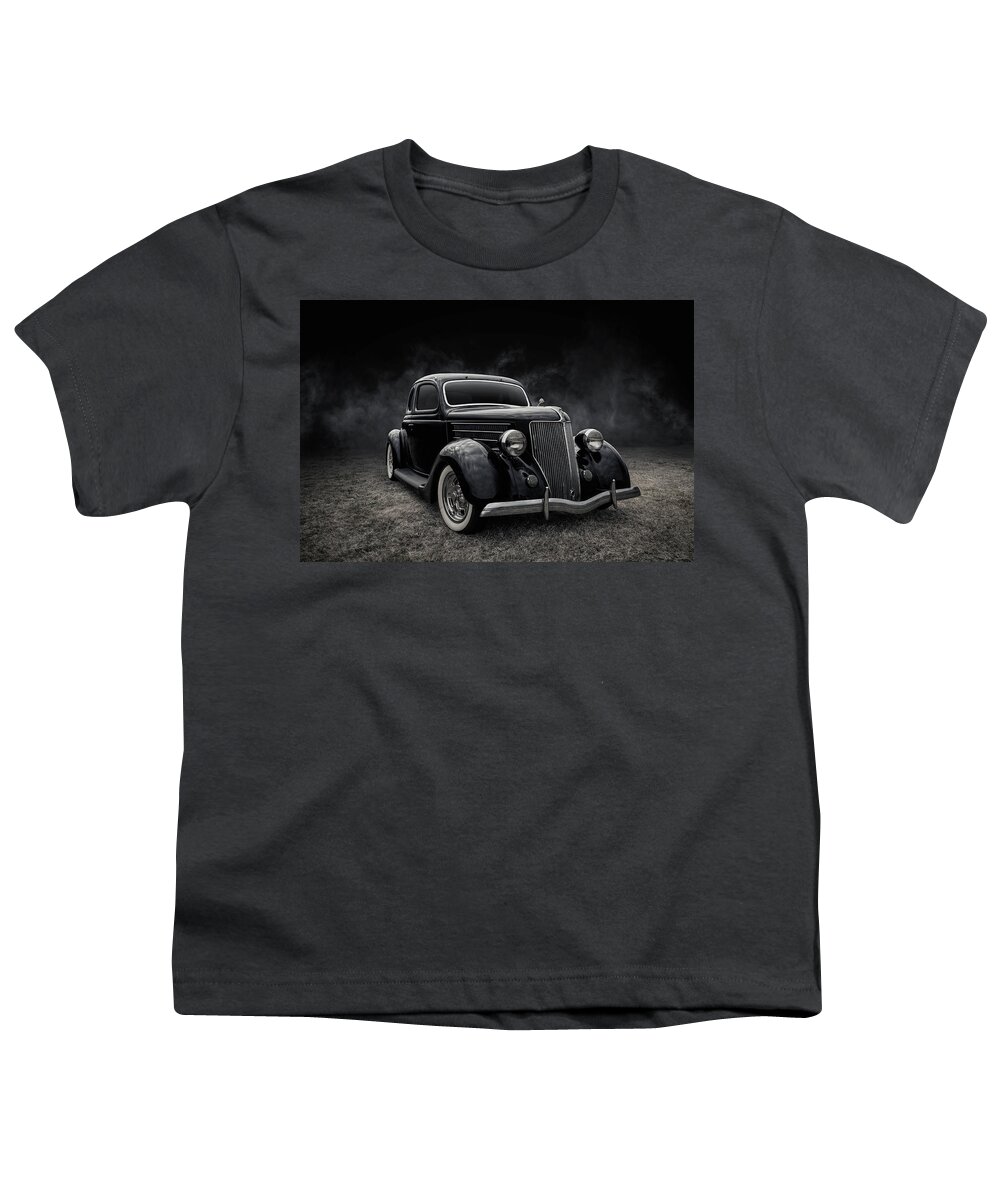 Vintage Youth T-Shirt featuring the digital art 36 Ford Five Window by Douglas Pittman