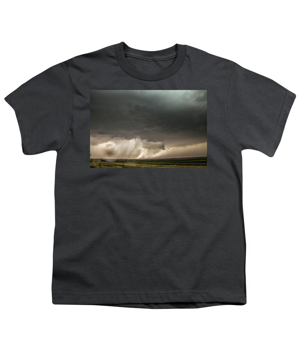 Nebraskasc Youth T-Shirt featuring the photograph 3rd Storm Chase of 2018 015 by NebraskaSC