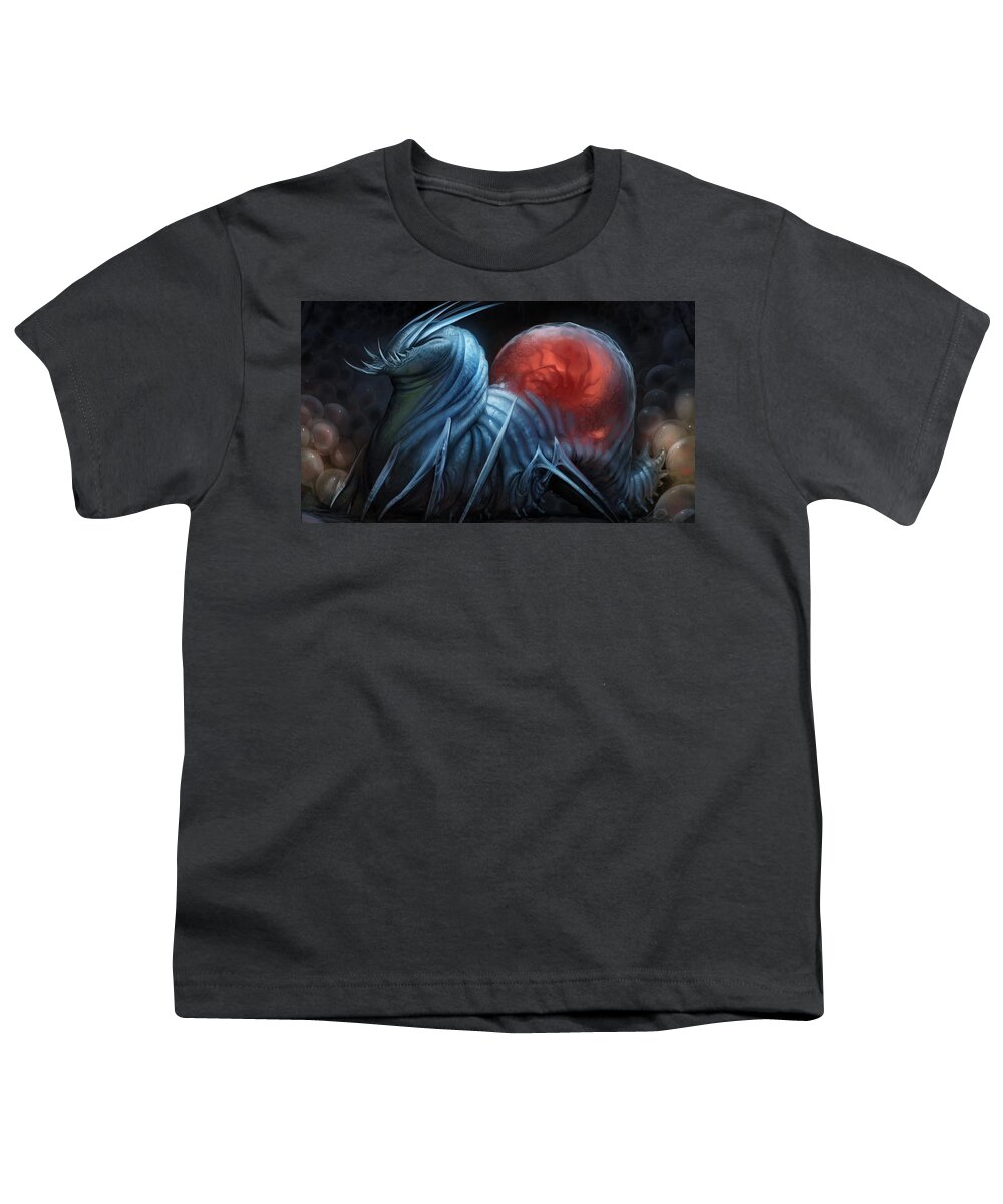 Creature Youth T-Shirt featuring the digital art Creature #43 by Super Lovely