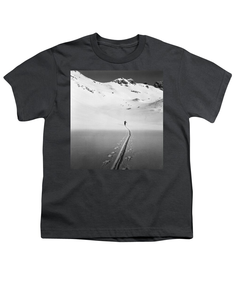 Lonely Youth T-Shirt featuring the photograph Winter Landscape by German School